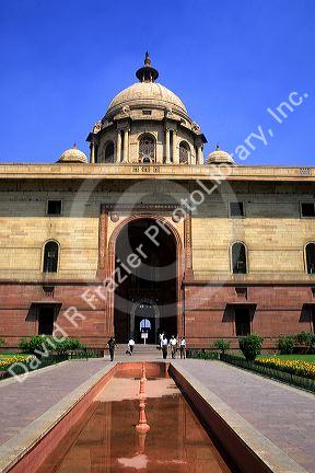 The Home Ministry Building in New Delhi, India.