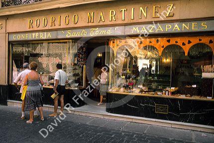 A sweet shop in Toledo, Spain.