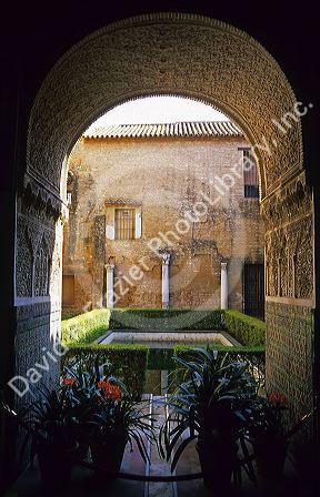 Alcazares Royal Palace in Seville, Spain.