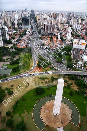 Aerial view of Sao Paulo, Brazil.