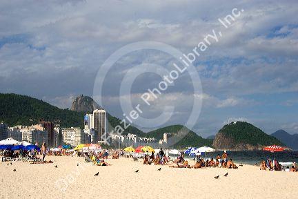 Copacabana Beach in Rio de Janeiro, Brazil.
