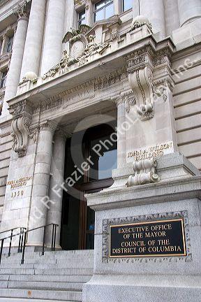 John A. Wilson municipal building where the District of Columbia mayor and council have offices in Washington, D.C.