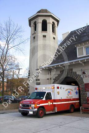 District of Columbia Fire and EMS unit at Fire Station 19 in Washington, D.C.