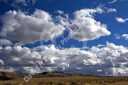Low clouds over the high desert north of Jordan Valley, Oregon.