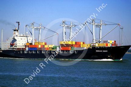 Container ship in Charleston, South Carolina.