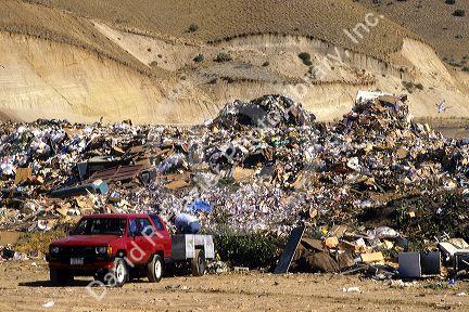Sanitary landfill scene in Boise, Idaho.