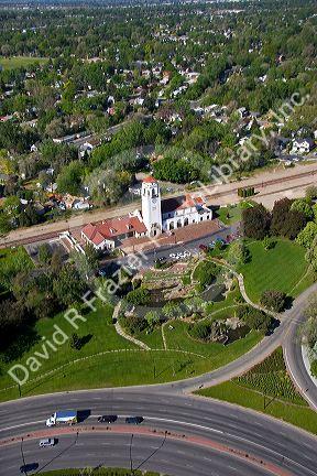 Aerial view of the Boise Depot in Boise, Idaho.
