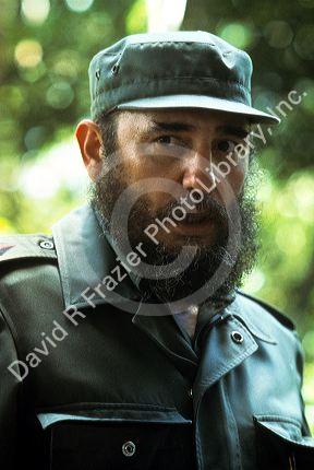 Fideld Castro in Havana, Cuba. August 1977