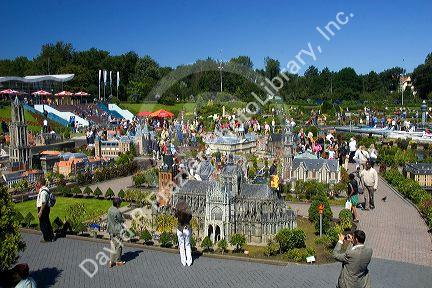 The miniature city Madurodam at The Hague in the province of South Holland, Netherlands.