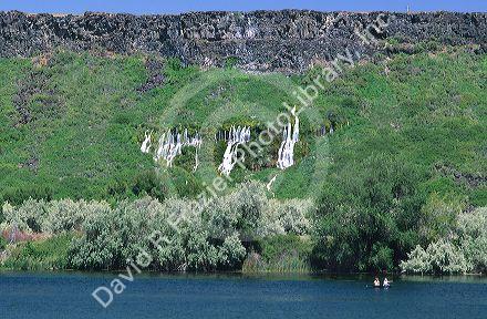 Thousand Springs along the Snake River in Hagerman Valley, Idaho.