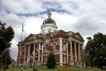 The Historic Meriwether County Courthouse in Greenville, Georgia.