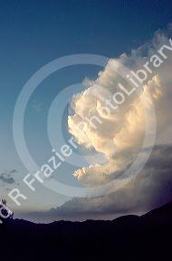 Thunderstorm over Sun Valley, Idaho.  Cumulonimbus cloud.