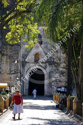 Central cathedral of Cuernavaca in the State of Morelos, Mexico.