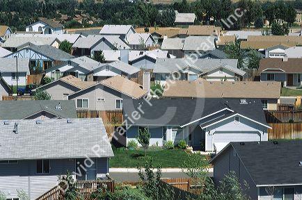 Suburban housing in Boise, Idaho.