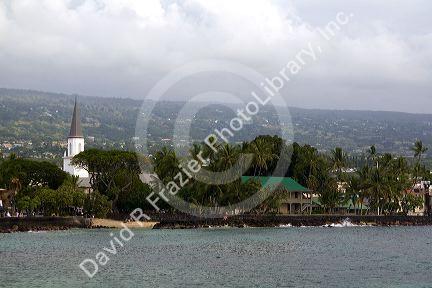 Mokuaikaua Church at Kailua-Kona on the Big Island of Hawaii.