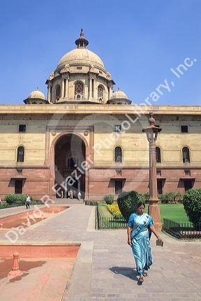 Secretariat or government building in New Delhi, India.