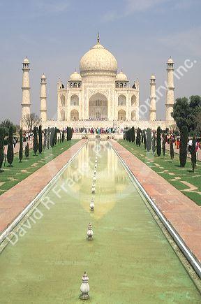 The Taj Mahal in Agra, India.