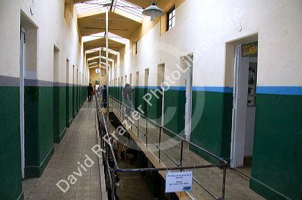 Interior of the Prison Museum at Ushuaia, Argentina.