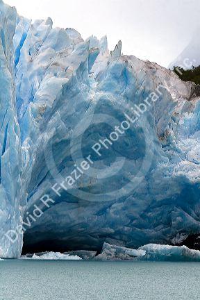 The Perito Moreno Glacier located in the Los Glaciares National Park in the south west of Santa Cruz province, Patagonia, Argentina.