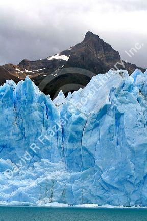 The Perito Moreno Glacier located in the Los Glaciares National Park in the south west of Santa Cruz province, Patagonia, Argentina.