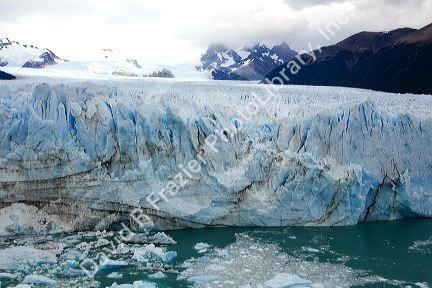 The Perito Moreno Glacier located in the Los Glaciares National Park in the south west of Santa Cruz province, Patagonia, Argentina.