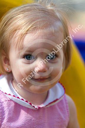 15 month old girl at a park in Tampa, Florida. MR