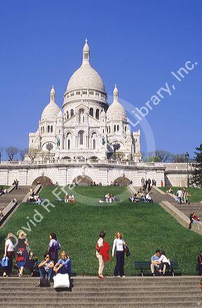 Church of the Sacre Couer (Sacred Heart) in Paris, France.
