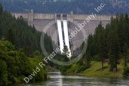 Dworshak Dam is a hydroelectric dam located on the North Fork of the Clearwater River near Orofino, Idaho.