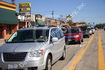 Traffic in West Yellowstone, Montana.