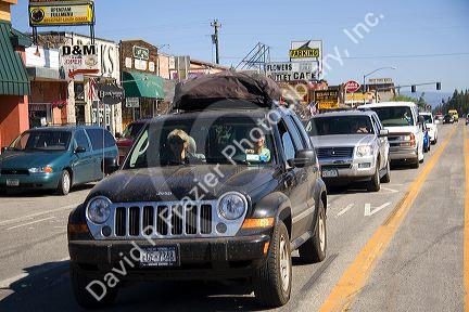 Traffic in West Yellowstone, Montana.