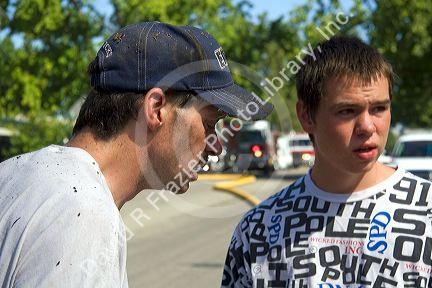 Victim of a gasoline explosion causing a house fire in Boise, Idaho.