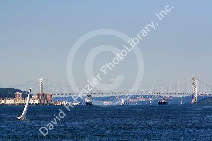George Washington Bridge spanning the Hudson River, New York City, New York, USA.