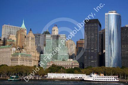 Battery Park in Lower Manhattan, New York City, New York, USA.