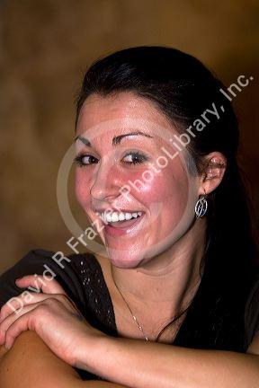 Portrait of an american nineteen year old girl in Boise, Idaho, USA. MR