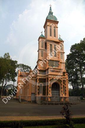 The Thanh Nu Jeanne Darc Vang Lang Church in Ho Chi Minh City, Vietnam.