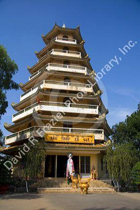 Bao Thap Xa Loi pagoda temple in Ho Chi Minh City, Vietnam.