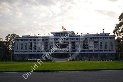 The Reunification Palace formerly known as the Independence Palace in Ho Chi Minh City, Vietnam.