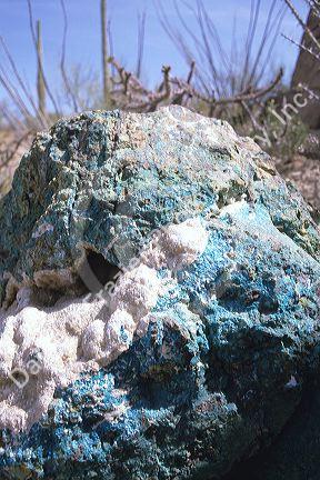 Chrysocolla rock.