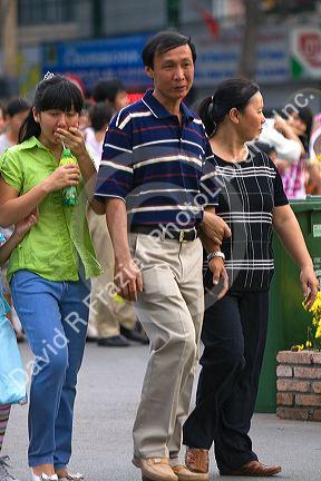 Vietnamese family in Ho Chi Minh City, Vietnam.