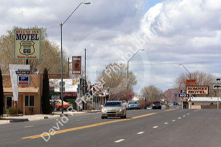 Historic U.S. Route 66 through the town of Seligman, Arizona, USA.