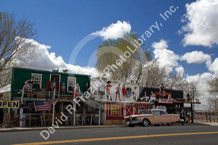 Historic U.S. Route 66 through the town of Seligman, Arizona, USA.