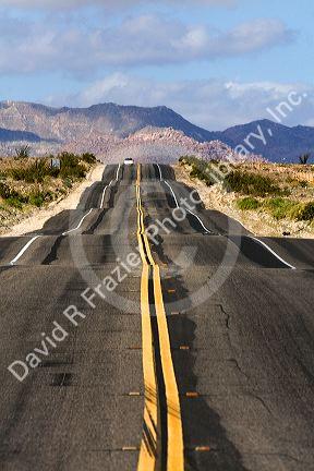 California Highway 98 near the Mexico border in Imperial County, Southern California, USA.
