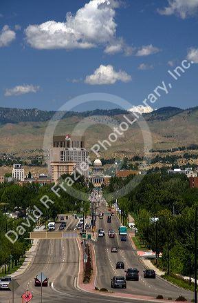 The state capital city of Boise, Idaho, USA.