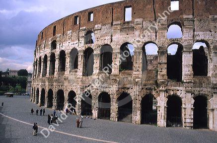 The Colosseum in Rome, Italy.