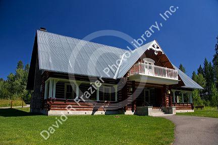 The Big Falls Inn located at Island Park near Upper Mesa Falls, Idaho, USA.