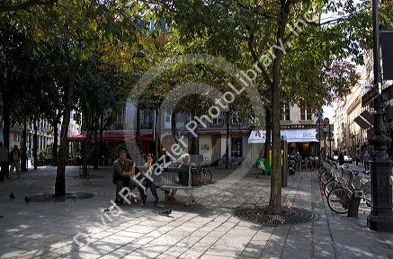 Place des Victoires, a public square in Paris, France.