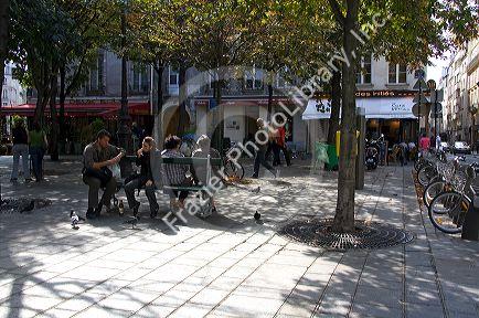Place des Victoires, a public square in Paris, France.
