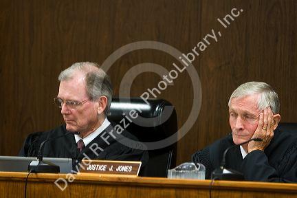 Courtroom scene showing members of the Idaho Supreme Court at Twin Falls, Idaho. 11/5/09