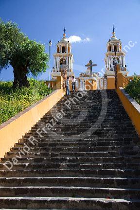 Iglesia de Nuestra Senora de los Remedios is a Mexican church located in Cholula, Puebla, Mexico.