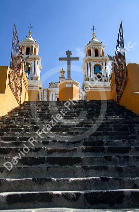 Iglesia de Nuestra Senora de los Remedios is a Mexican church located in Cholula, Puebla, Mexico.